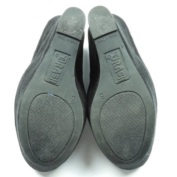 Black Suede Wedge Heels - Picture 5 of 5